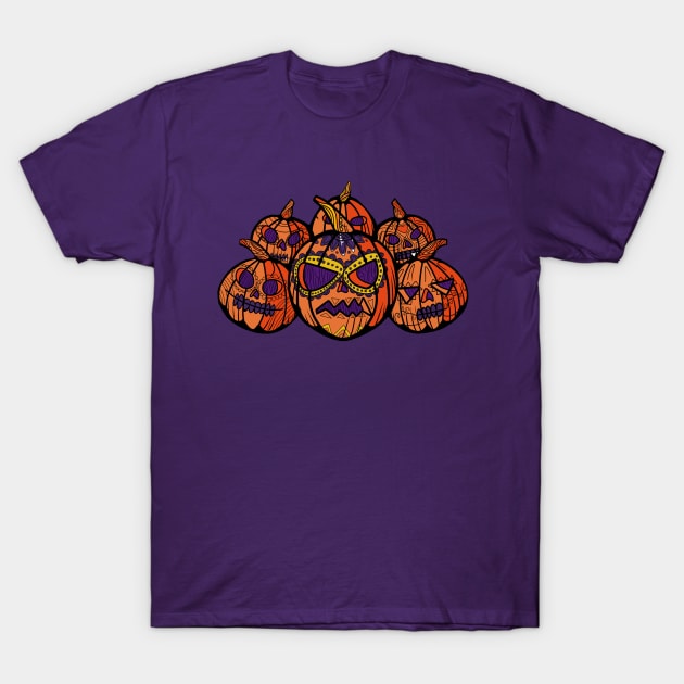 Halloween Pumpkins T-Shirt by ZOSHOUSE